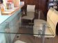 Glass top table and 4 chairs
