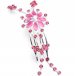 Pink Jeweled Hair Comb