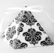 Damask Pyramid Wedding Favour Box (pkg 25)