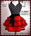 Handmade hostess apron dress #584