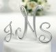 Large Silver Finish Monograms