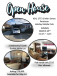 Open House March 25 11 am to 1 pm