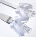 White Beaded Knife and Server Set