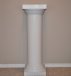 3' High White Round Columns