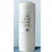 Diamond White or Ivory Palm Wax Pillar Candle with Verse