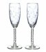Floral Etched Toasting Glasses