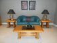 Light Oak matching coffee table and two end tables.