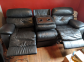 Love-seat leather recliner