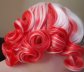 New Red and White curly wig perfect for Canada Day