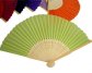 Silk Folding Fans - assorted colours