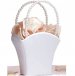 White Flower Basket